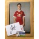 Signed card and unsigned photo of Ander Herrera the MANCHESTER UNITED footballer.